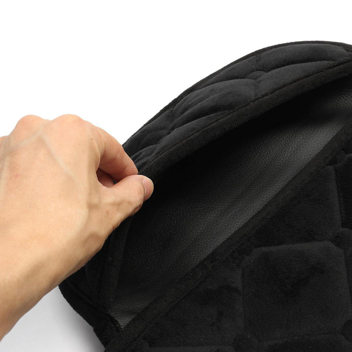 Breathable Plush Car Front Seat Cushion Covers - Four Season Chair Protector Pad Mat