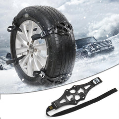 Universal TPU Winter Car Snow Chain - Anti-Skid Safety Belt for Ice, Sand, Muddy Offroad Driving