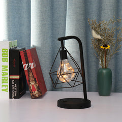 Modern Diamond Shape PVC LED Night Light - Table Lamp for Bedroom & Home Decor