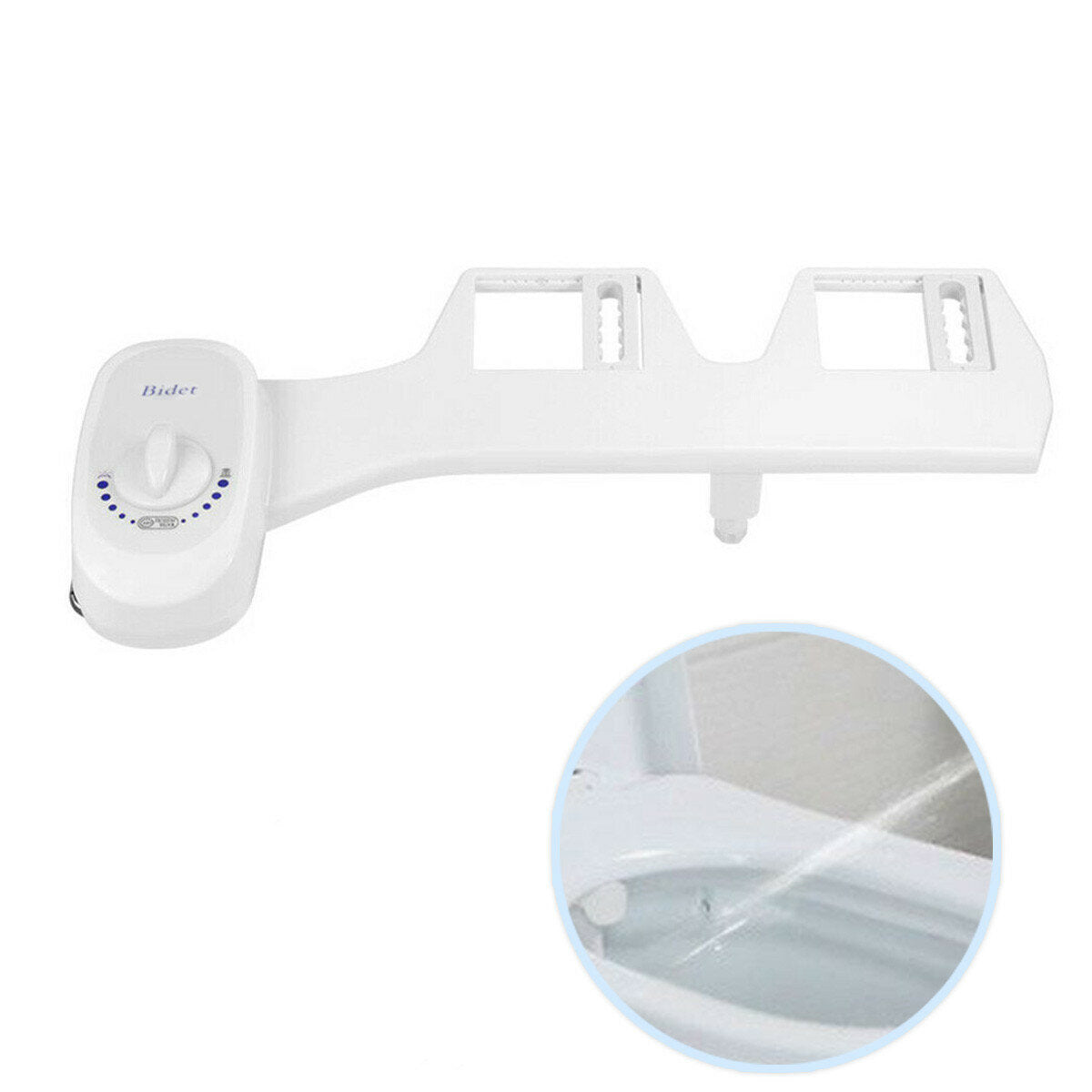 G1/2" 15/16" Non-Electric Portable Bidet Toilet Seat Attachment - Single/Double Head Bathroom Water Spray