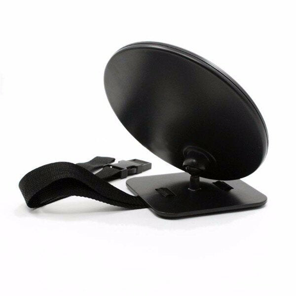 Adjustable 19cm Baby Safety Mirror for Car - Rear-Facing, Rounded Design