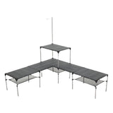 Outdoor Camping Desk: Lightweight Aluminum Alloy Folding Table, Portable, Rain-Proof, Detachable for Picnic & Fishing