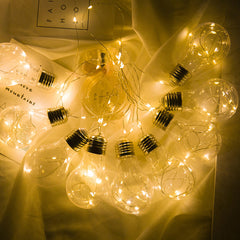 10 LED Firefly String Lights - Hanging Bulbs for Party, Wedding, Home Decoration, Romantic Ambiance