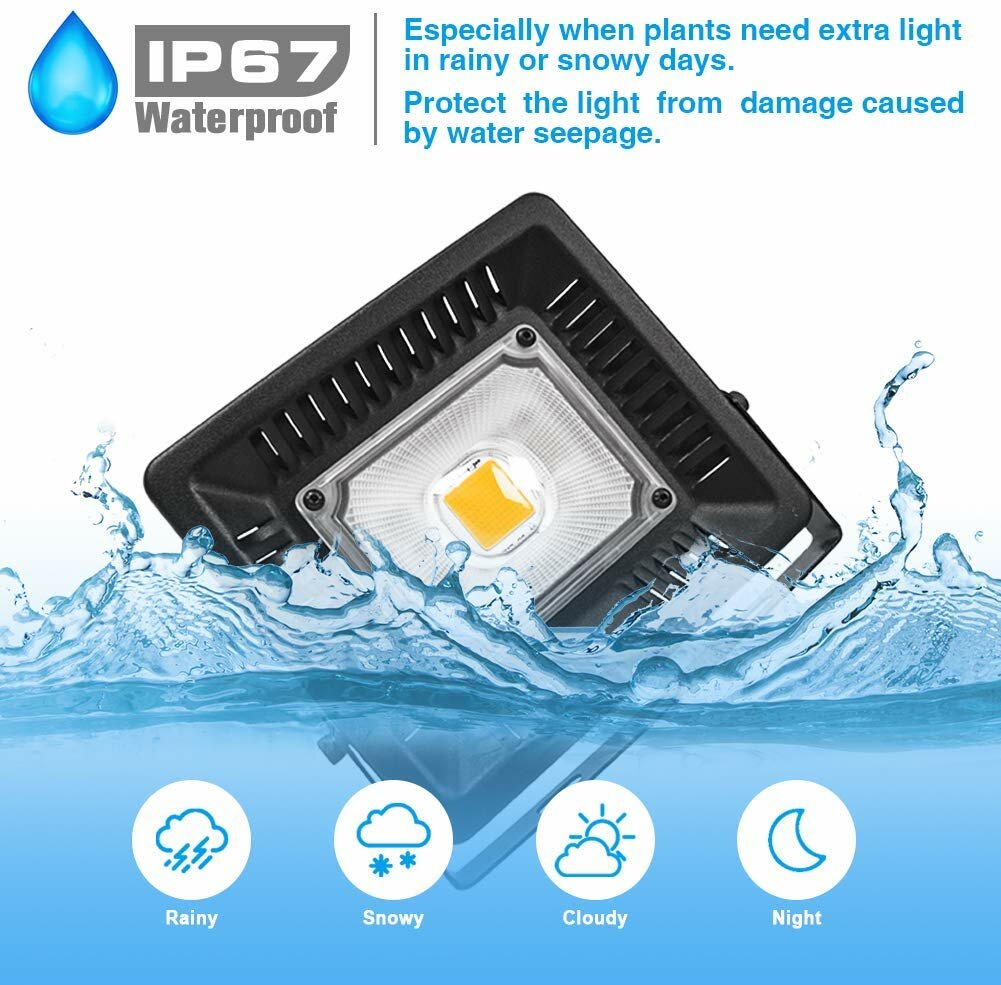 150W Waterproof Plant Light for Seedling, Blooming, and Fruiting