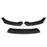 4Pcs Double Layer Carbon Fiber Front Bumper Lip Spoiler Cover Trim