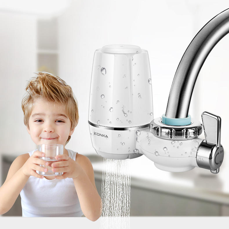 Washable Faucet Water Filter - Fits Most Kitchen Basin Taps for Clean, Purified Water