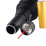 Super Bright LED Flashlight: 26800 Battery, 26980 Expansion Tube, Type-C Rechargeable, Long Range Searchlight