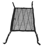 Double-Deck Foldable Car Roof Cargo Net Mesh Storage Bag with Pockets, Universal 78x53cm for SUV and Van