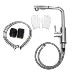 Single Lever Kitchen Faucet Mixer Tap with Pull-Out Shower
