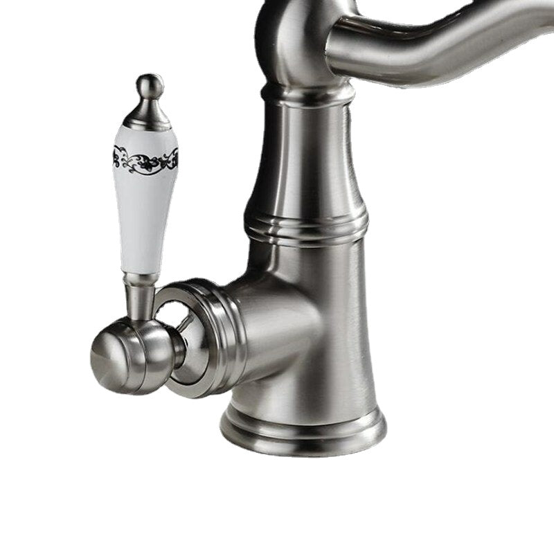 European Style 360 Degree Swivel Kitchen Sink Faucet, Hot & Cold Water Mixer Tap, Modern Design, Great Value