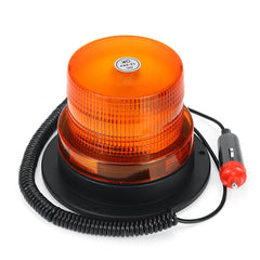 Car Bus Roof Emergency LED Beacon Warning Light - Round Strobe Flash with Magnetic Base