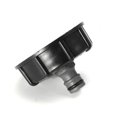 Tank Garden Hose Threaded Cap Adapter Connector Fitting 1/2" & 3/4" Black