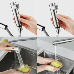 Single Lever Kitchen Faucet Mixer Tap with Pull-Out Shower