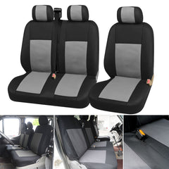 2+1 Rear/Front Seat Cover Protector for Ford Transit Custom Van Minibus