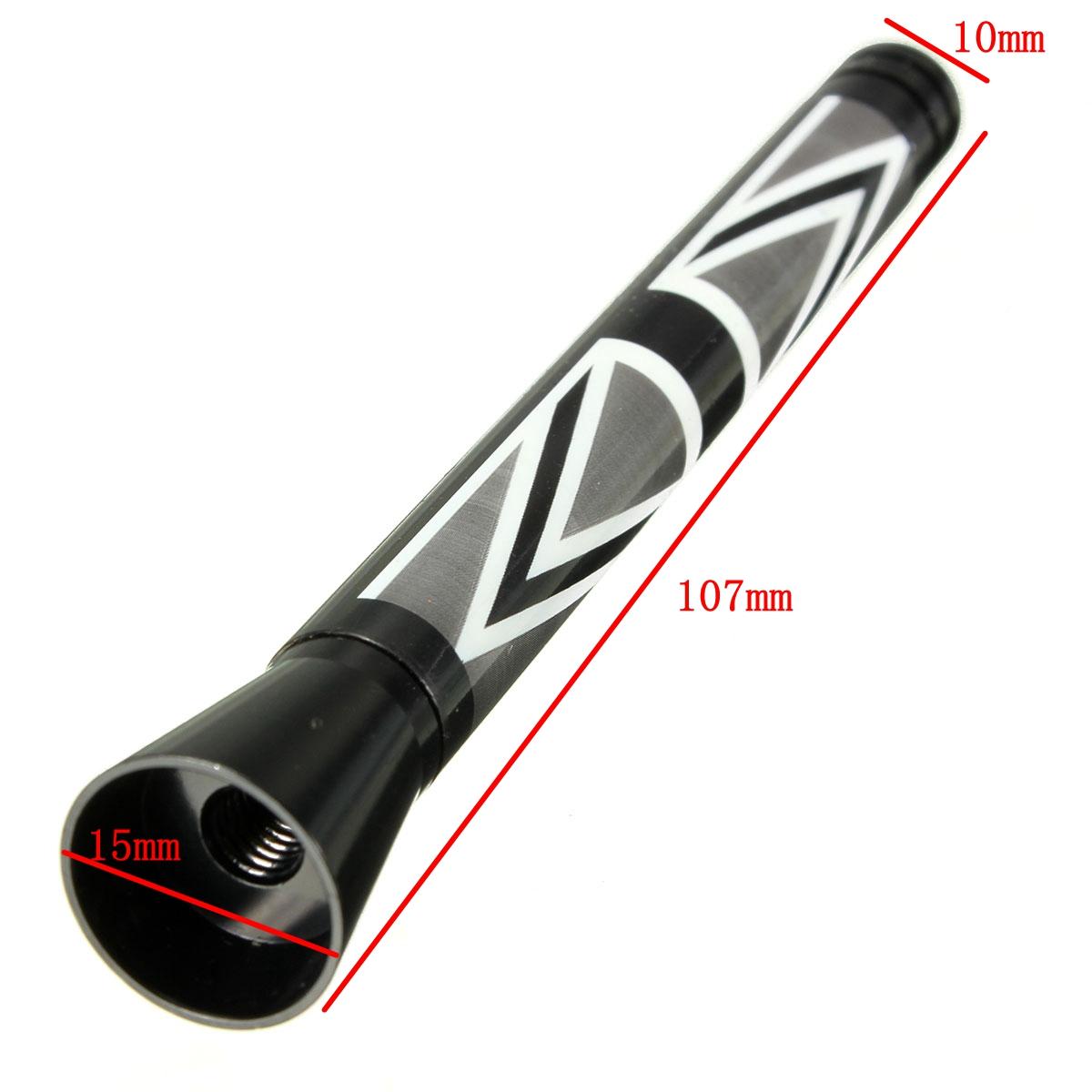 Union Jack UK GER Flag Carbon Fiber Car Antenna - 7.7cm/10.7cm