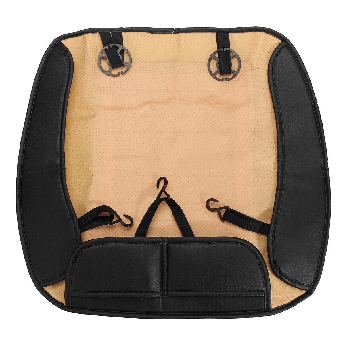 Waterproof PU Car Front Racing Seat Cover Cushion Pad with Rope - Padded Mat
