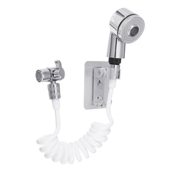 Wall-Mounted Bathroom Faucet Kit: Bathtub Wash Basin Tap, Handheld Shower Spray, Mixer Spout, Rinser Extension for Hair Washing