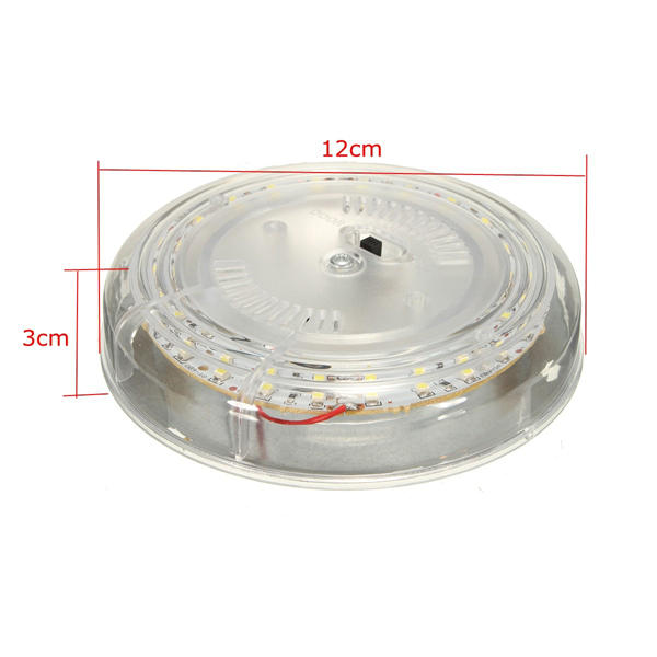 24 LED White Roof Ceiling Interior Reading Light for Car, Trailer, RV - 12V Vehicle