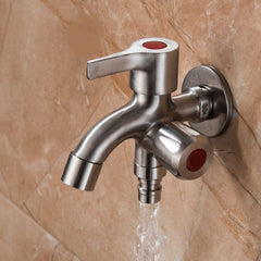 Multifunctional Stainless Steel Sink with Brushed Double Tube Drainer and Water Faucet