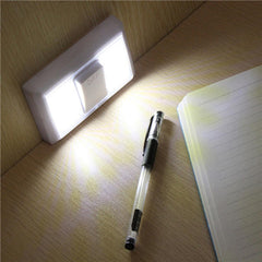 Battery Operated Wireless COB LED Night Light - Super Bright Switch Lamp for Cabinet, Closet, Garage