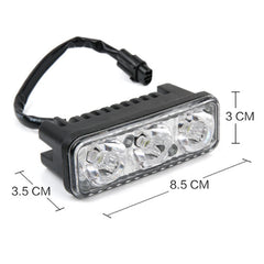 Super Bright Waterproof 3 LED Daytime Running Light for Car & Motorcycle Modification