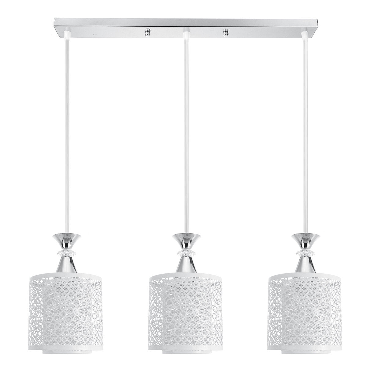 Modern Adjustable Loft Glass Ceiling Pendant Light for Dining Room - Lamp Shade Only, No Bulb Included