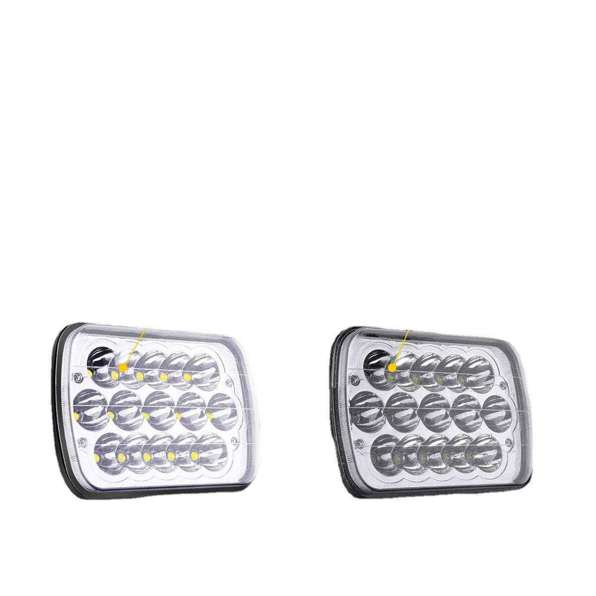 2 Pcs 5x7" LED Headlights for Wrangler - Stock Replacement Lamps