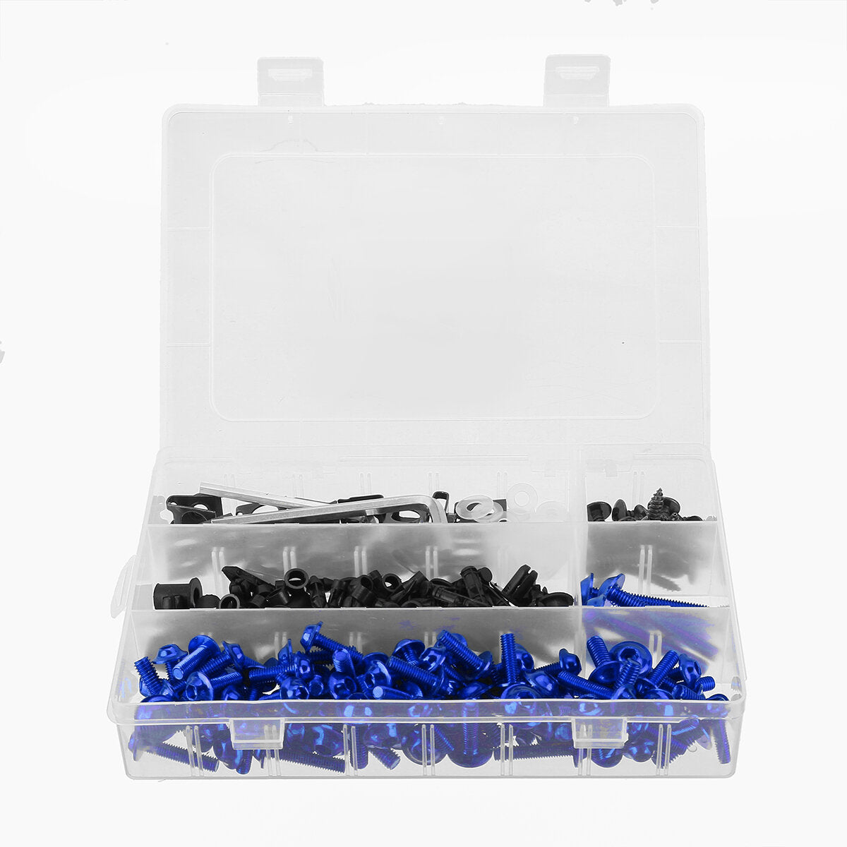 251pcs Motorcycle Sportbike Fairing Bolt Kit - Body Fasteners, Clips, Screws Set