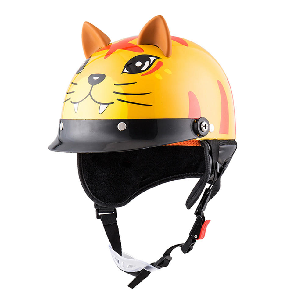 Niedlicher ABS-Kinderhelm mit Antibeschlaglinse, atmungsaktiv, Cartoon-Design, universelle Passform