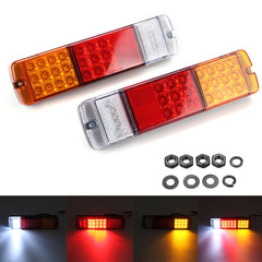 LED Rear Tail Lights for Toyota Land Cruiser - Pair, Red, Universal Fit