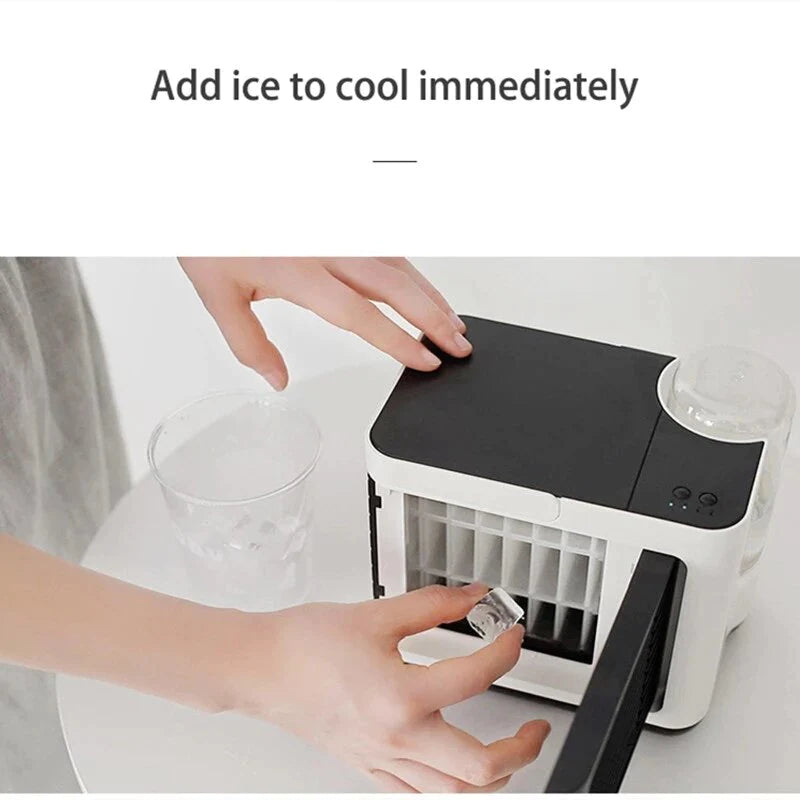 USB Charging Mini Air Cooler: Negative Ion, Desktop Fan, Water Cooling