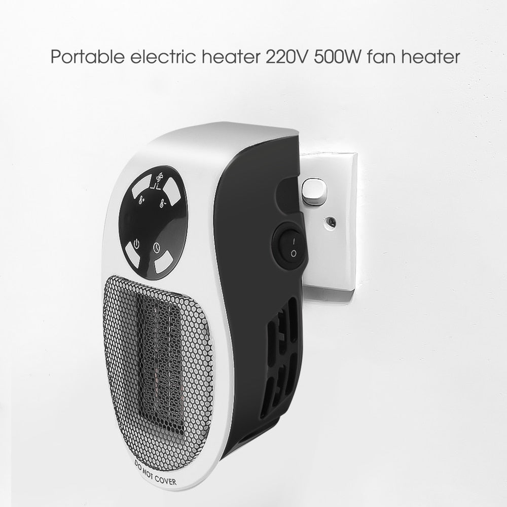 Portable 220V 500W Electric Fan Heater - Compact and Efficient Heating Solution