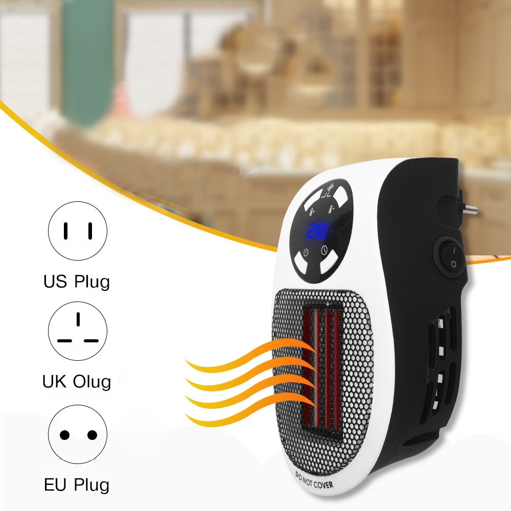 Portable 220V 500W Electric Fan Heater - Compact and Efficient Heating Solution