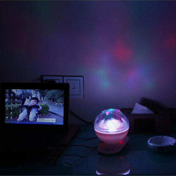 Multicolored Diamond Polar Light Projector with Sound - Romantic Lamp Projector