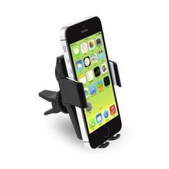 360 Degree Rotation Air Vent Electric Car Phone Holder & Charger Stand Mount for iPhone - ABS Material