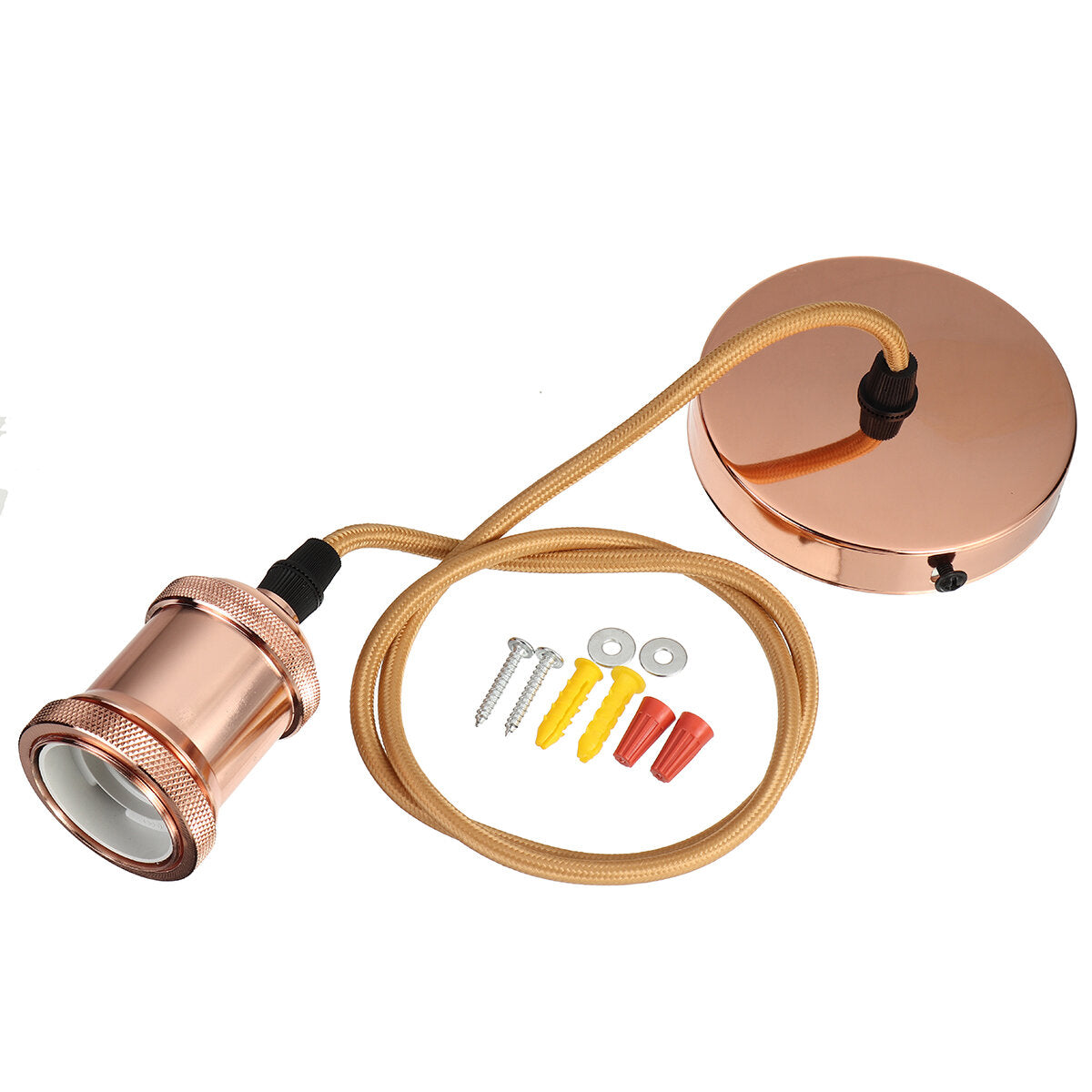 Retro Vintage Industrie Pendelleuchte Halter - Deckenleuchte Glühbirne Adapter Fitting AC220V