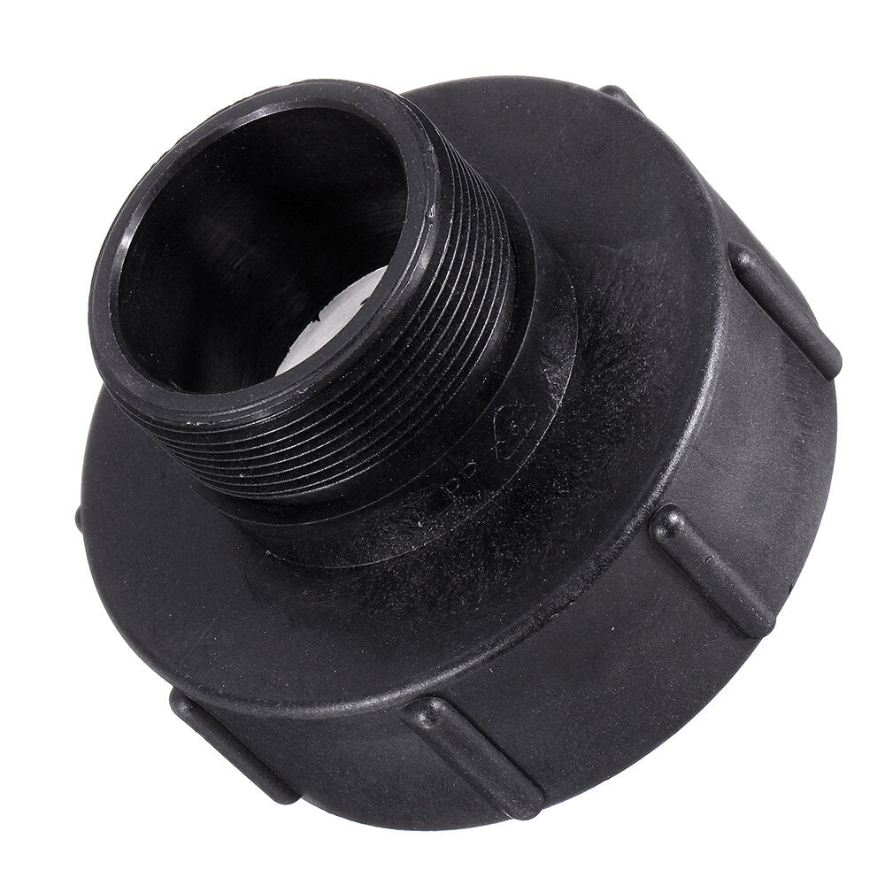 S60*6 Water Tank Adapter Hose Barb Coarse Thread Quick Connect to 2'' Pipe Tap Valve Fitting for Home Garden