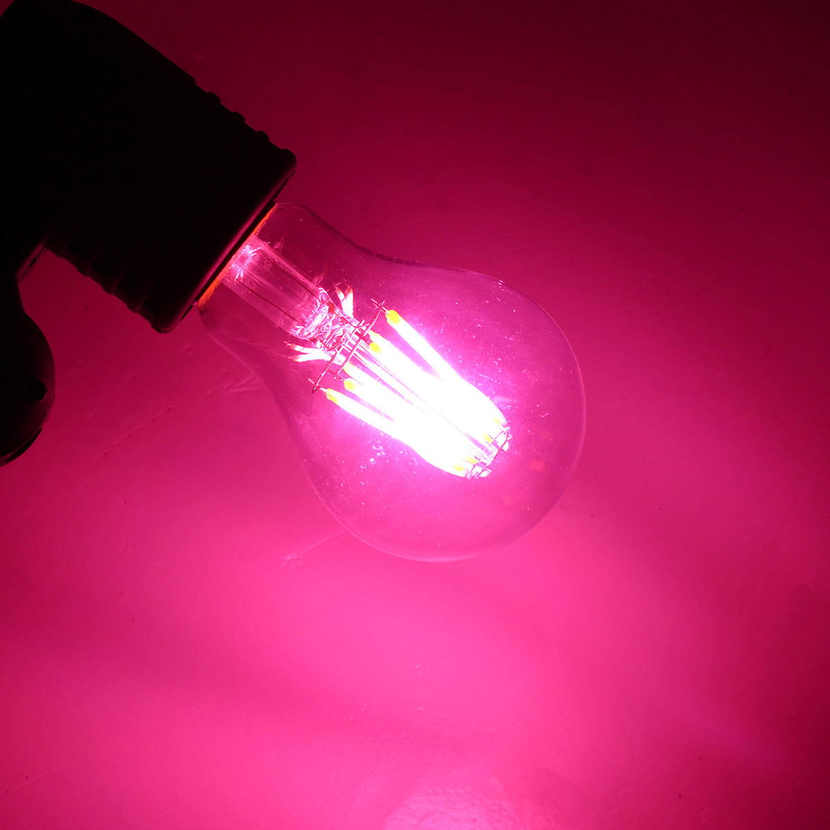 8W A60 E27/B22 COB LED Grow Light Bulb for Hydroponics & Greenhouse, Non-Dimmable, AC85-265V