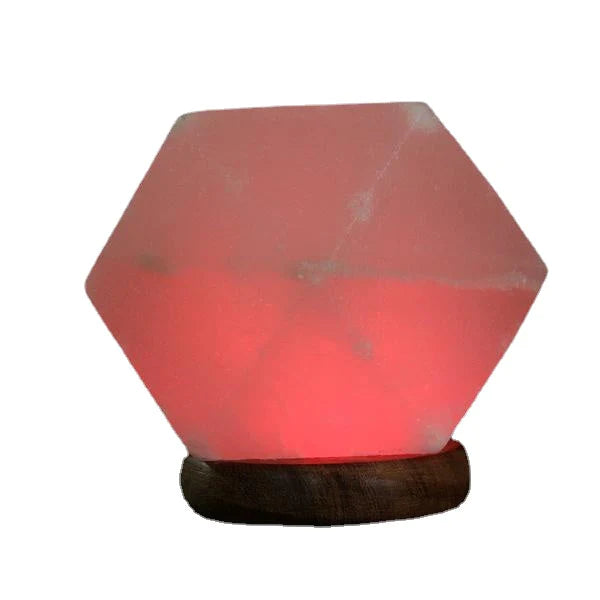 Colorful LED Natural Crystal Rock USB Salt Lamp Night Light Decor