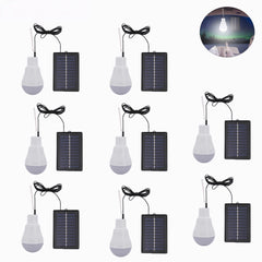 5V 15W 300LM Portable Solar Lamp - Low Power Consumption Bulb with Solar Panel for Outdoor Garden, Camping, Tent Lighting