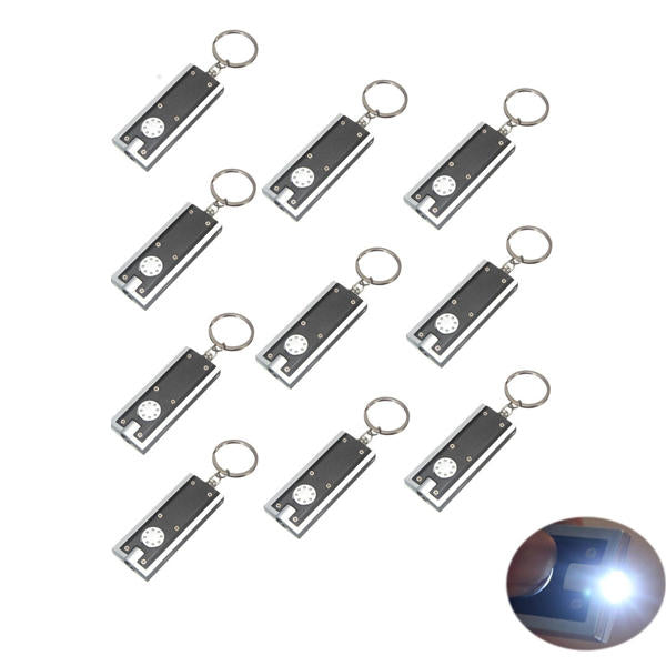 20 pcs Mini LED Flashlight Keychain - Camping Keyring Light