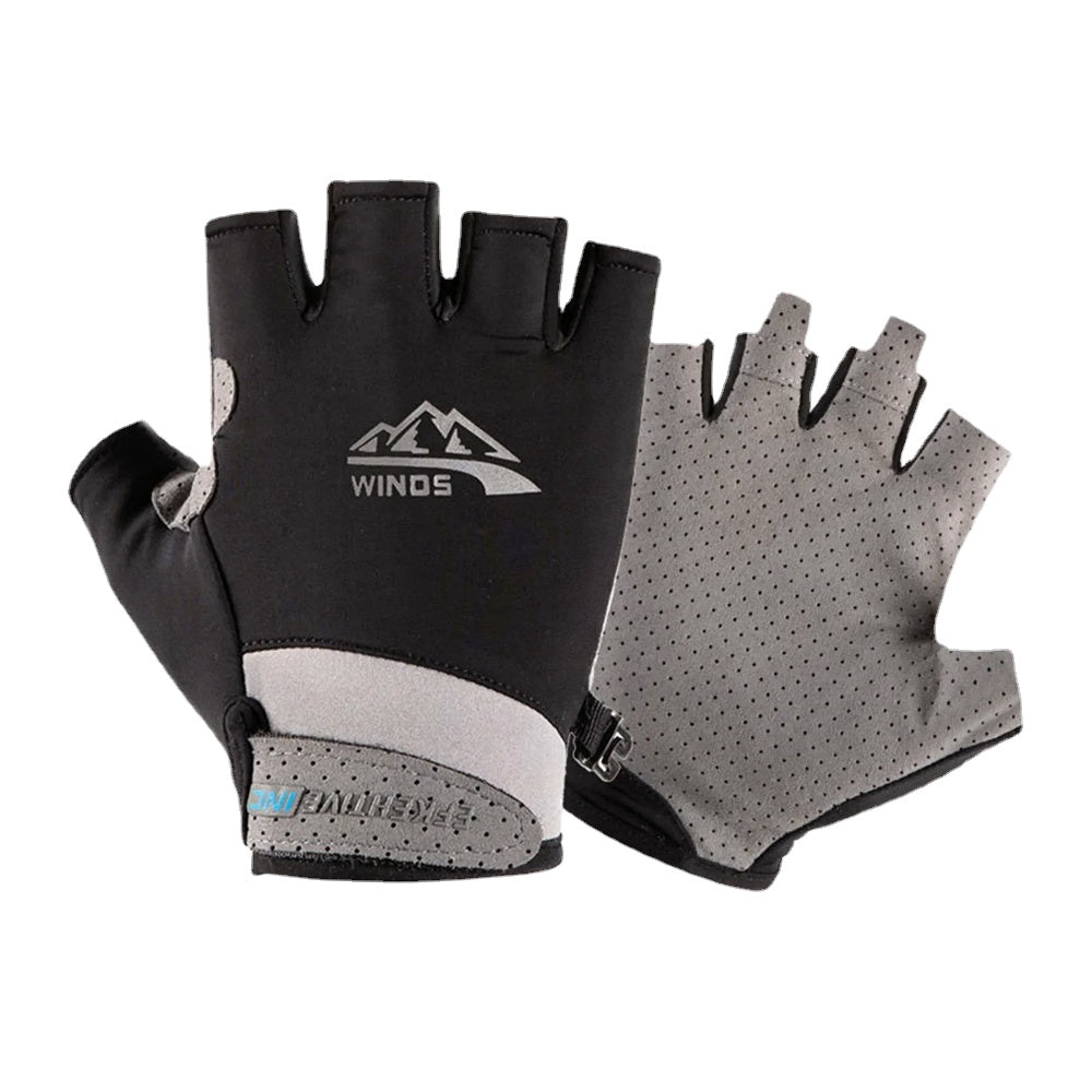 Breathable Ice Silk Sports Gloves for Fishing, Mountaineering, Riding, and Fitness