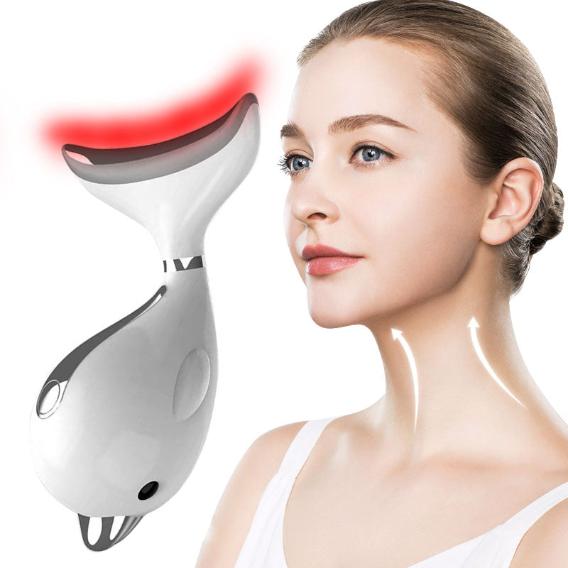 Neck Photon Therapy Heating Wrinkle Removal Reduce Double Chin Skin Lifting Machine