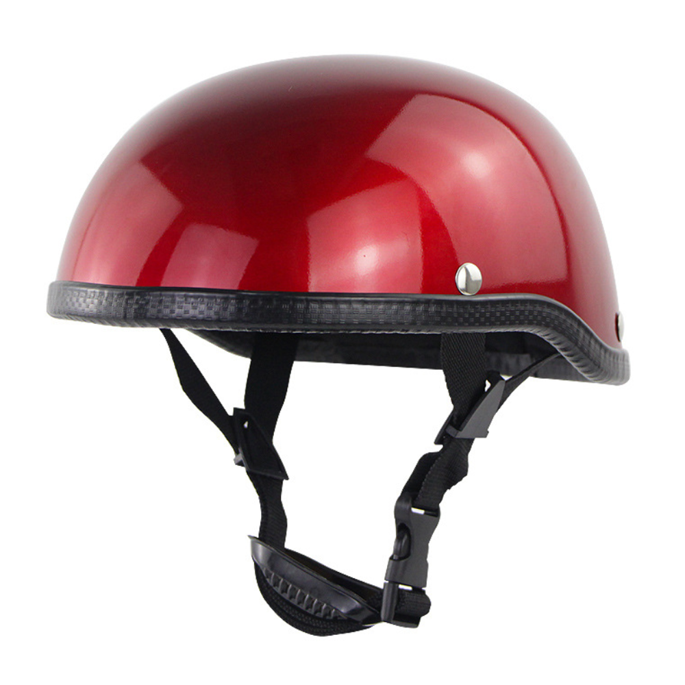 Retro Safety Half Face Helmet - Adjustable, Anti-UV, Sun Protection for Bicycle, Motorcycle, Scooter