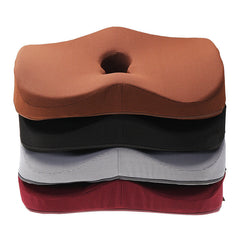Memory Foam Car Seat & Office Chair Cushion - Hip Pain Relief & Height Booster