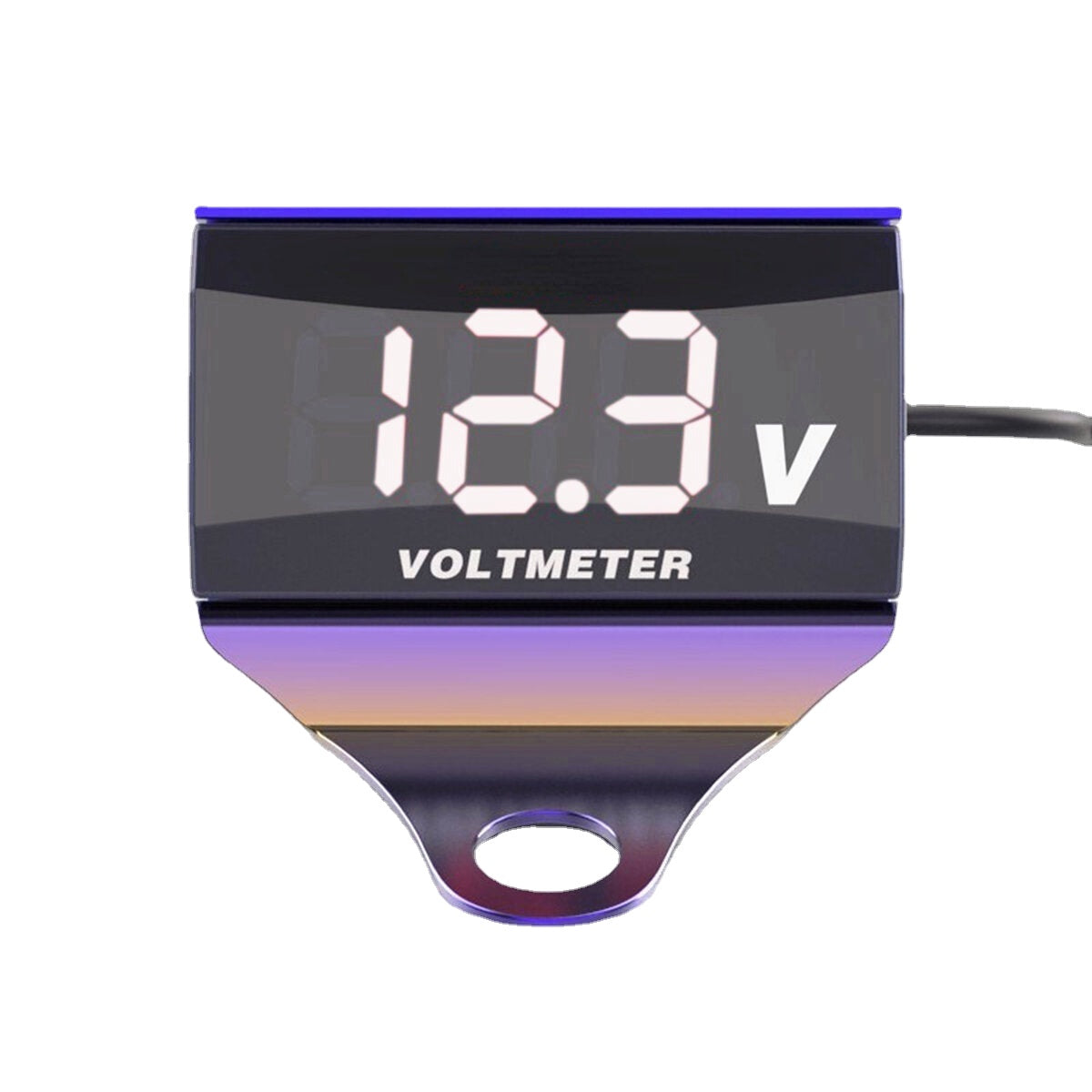 12-150V LED Digital Voltmeter Voltage Gauge Panel Meter with Bracket for Motorcycle, Scooter, Car