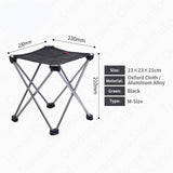 Ultralight 0.3kg Outdoor Aluminum Alloy Folding Chair - Portable 900D Oxford Cloth Fishing, Camping, Picnic Chair