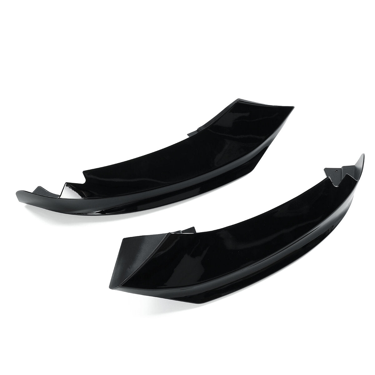 BMW 4 Series Universal Carbon Fiber Look Glossy Black Front Bumper Splitter Lip Body Kit