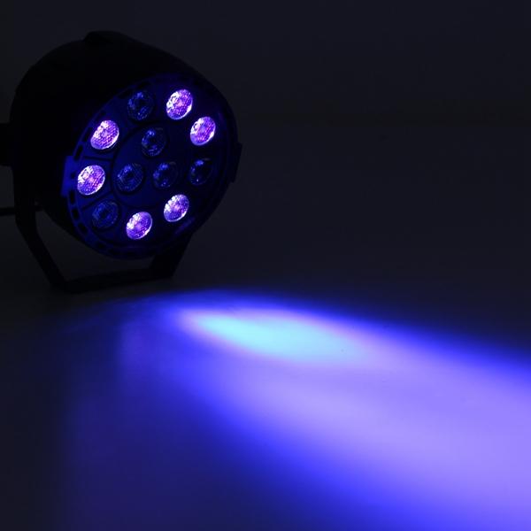 12W UV 12 LED Black Light, Sound Active, DMX512 for Disco Club Bar DJ Show, AC110-240V