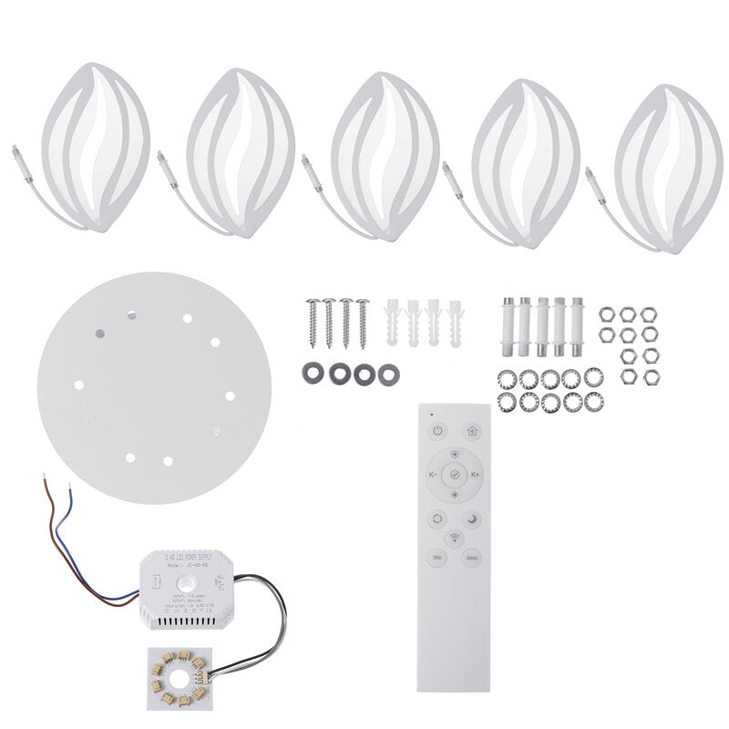 AC110-220V 6000LM 550LED Ceiling Light Fixture with Remote Control for Bedroom, Study, Parlor